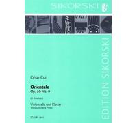 Orientale: für Violoncello und Klavier. op. 50/9. cello, piano.