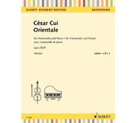 Orientale op. 50/9 cello and piano (intermediate) Cui Schott Music Saddle-wire s