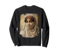 Orientalist Portrait Veiled Woman 19th Century Art Painting Sweatshirt