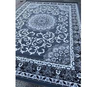 OrientalRugCompany Extra Large Carpets/Rugs Traditional Design Woven Backed 240cm x 330cm Approx 10'8ft x 7'8ft Grey Rugs Tough Soft Pile