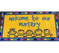 orientalrugcompany Non-Slip Washable Welcome to Our Nursery Doormat/Rug Ideal for Schools/Classroom/Nursery 50cmX80cm Rug/mat…