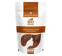 Orientana - Bio Hair Henna Carmel Brown | 100% Natural Vegan Herbal Powder For Hair Dye | Light To Medium Brown For Long Hair | Hair Growth Herbal Permanent Colour | Shine & Volume - 100g