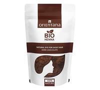 Orientana - Bio Hair Henna Dark Chocolate | 100% Natural Vegan Herbal Powder For Hair Dye | Dark Chocolate For Short to Medium Hair | Herbal Permanent Colour | Shine & Volume - 50g