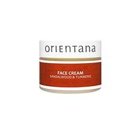 Orientana - Natural Face Cream Sandalwood & Turmeric | Day & Night Vegan Anti Inflammatory Anti Ageing Moisturiser For Women | Soothing Hydrating And Regenerating All Skin Type - 50g