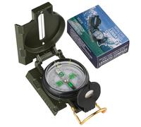 Orienteering Compass, Wilderness Survival Compass for Kids- Magnetic Gear Set Navigation Map- Backpacking Camping Hunting Survival (Green-2A)