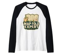 Orienteering Runner Orienteer Compass Raglan Baseball Tee