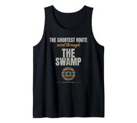 Orienteering - The Shortest Route Went - Thumb Compass Tank Top