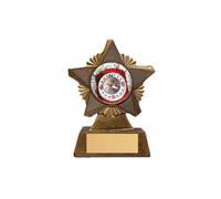 Orienteering Trophy Award Premier Star Antique Gold 150mm Heavy Resin Free Engraving -troshow2-AA