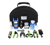 OrienTek TFH-63D TFH-12E FTTH Fiber Optic Tool Kit, Optical Power Meter, Visual Fault Locator for 8-10KM, Fiber Optic Cleaver FC-6S, Cable Stripper All in one Carrying Case (TFH-12E)