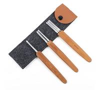 Orientfashion Dreadlock Bamboo Crochet Hook Tool,Crochet Needles for Dreadlocks,Interlocking Tool for Locs,Crochet Hooks for Hair Dreadlock Accessories with Easy Clean Organizer(0.4mm)