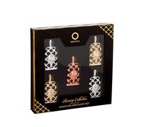 Orientica Luxury Collection Miniature Discovery Set 7.5ml x5 Eau de Parfum Spray | Unisex Arabian Perfume Gift Set | Long-Lasting Amber, Woody & Floral Oriental Fragrances for Men & Women