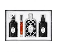 Orientica Luxury Collection Oud Saffron Premium Gift Set - 80ml Eau de Parfum, 115ml Body Mist, 115ml Body Lotion & 10ml Travel Spray | Long Lasting Oriental Woody Fragrance Gift Set