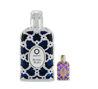 Orientica Luxury Collection Royal Bleu Gift Set - 80ml Eau de Parfum + 7.5ml Velvet Gold Mini Perfume - Long Lasting Arabian Perfume for Women & Men - Unisex Oriental Fragrance
