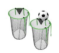 ORIENTOOLS 2 Pack Foldable Football Goal Target Training Equipment, Target Goal Set of 2, Target Net for Improving Shooting, Top Bins Target, Top Corner, Easy to Attach and Carry,Fold up to 15 cm