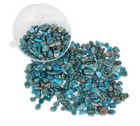 Orientrea 1.1lb Natural Crushed Blue Apatite Crystal Tumbled Chips,Blue Apatite Healing Crystals Chips Bulk,Crushed Crystal Gemstones for Crafts with Chakra Bag,Beautiful Package for Gift