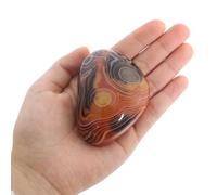 Orientrea Sardonyx Palm Stone-1 Pc Sardonyx Pocket Energy Stone, Smooth Healing Crystal Worry Stone (Sardonyx(1 pc))