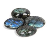 OrientreaLabradorite PalmStones-4Pcs Pocket Energy Healing Crystal Worry Stone
