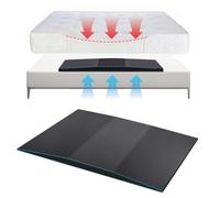 Orifesio 1 Pack Sagging Mattress Support, 47'' x 25'' x 2'' Under Mattress Support, 32D High Density Foam Pad to Fix Sinking Bed, Trapezoidal Design Firm Supports Pad for Improved Sleep Comfort Black