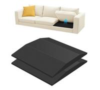 Orifesio 2 Pack Sofa Cushion Support for Sagging Seat, 55 x 55 CM Couch Cushions Support, High Density Sofa Foam Cushion Replacement for Under Seat Cushions, Trapezoidal Couch Repair Foam Black