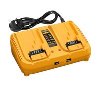 Orifesio 2 Port Battery Charger Replacement Compatible with Dewalt 12V 18V 20V MAX Battery, Battery Charger for Dewalt, 3.0A Fast Charging Multi Charger Station with 2 USB Ports 5V 2.1A