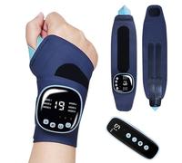 Orifesio EMS Wrist Massager, Portable Cordless Hand and Wrist Massager with 3 Heating Temperature, 9 Modes/19 Intensities, Wrist Support for Arthritis, Carpal Tunnel Syndrome, Hand Pain Relieve