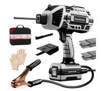 Orifesio Handheld Welding Machine, 220V Portable ARC Welder with 20 Welder Rods, IGBT Inverter, 6 Variable Current Adjustment, Electric Welding Machine, Fits 3/32 "-1/8" (2.5-3.2mm) Wire Rods (Grey)