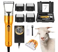 Orifesio Professional Dog Grooming Clippers, Powerful 380W Pet Clippers for Thick Hair, Corded Dog Shaver Grooming Set with 2 Blade & 4 Combs, Speed-Adjustable Pet Clipper for Sheep Horses Cats Dogs