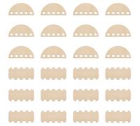 ORIGACH 24 PCS 2 Styles Wooden Thread Winding Boards Set, Embroidery Floss Bobbins, Sewing Floss Cross Stitch Supplies for Cross Stitch & Sewing Floss Storage