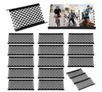 ORIGACH 24 Pcs Acrylic Trading Card Risers, Grid | Acrylic Modular Display Risers Display Stand for Cardshow Vendor Sport Card Board Game