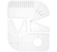 ORIGACH 2PCS Acrylic Boxy Bag Making Templates, Clear Boxed Bag Templates, Quilting Templates Ruler for Making Handbags Cutting