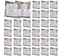 ORIGACH 32 Pcs Mini Prayer Quilt with Cross Inside, Vintage Pocket Scripture Prayer Quilt Squares, Sympathy Christian Gifts for Women Clergy Pastor Appreciation Father's Day Graduates Gifts