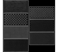 ORIGACH 7 Pcs 2mm Thick Acrylic Japanese Traditional Sashiko Stencils