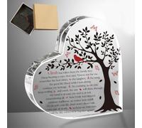 ORIGACH A Limb Has Fallen from The Family Tree Acrylic Sympathy Gifts | Red Cardinal Memorial Gifts Remembrance Keepsake Funeral Bereavement Gift Condolence Gifts for Loss of Loved One, 4 x 4 Inch