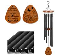 ORIGACH Butterfly Memorial Wind Chimes Sympathy Gift Deep Tone Bereavement Wind Chime Suitable for Home Decor Outdoor Garden Patio 25.59 Inch