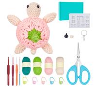 ORIGACH Crochet Kit for Beginner Adults, 6 Set Sea Turtle Starter Crochet Kit with Step by Step Video Tutorial, Instruction, Yarn, Hook, Accessories