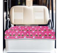 ORIGACH Golf Balls & Golf Clubs Golf Cart Seat Covers, Microfiber Comfortable Golf Cart Seat Blanket, Summer Club Golf Cart Towel Seat Covers for 2-Person Seats, Golf Cart Accessories, 78.5 x 130cm