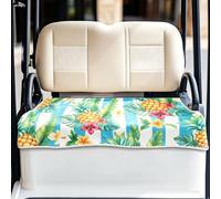 ORIGACH Pineapple Golf Cart Seat Covers, Microfiber Comfortable Golf Cart Seat Blanket, Summer Club Golf Cart Towel Seat Covers for 2-Person Seats, Golf Cart Accessories, 78.5 x 130cm