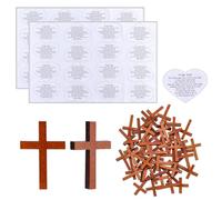 ORIGACH Pocket Prayer Quilt Set 32Pcs Heart Shape Panel Prayer Quilt Square