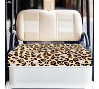 ORIGACH Universal Golf Cart Seat Covers for Most 2-Seat Carts Leopard Print and Golf Club Pattern Golf Cart Seat Towel Blanket to Keep Seat Cool and Comfortable, 100% Microfiber, 30.9×51Inch