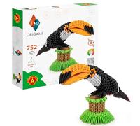 Origami 3D 501834-3D Origami Toucan - Beautiful 3D Paper Sculpture with Patented Components and Comprehensible Building Instructions (English Language not Guaranteed), 752 Pieces, 10 x 29 x 17 cm,