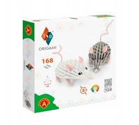 Origami 3D 501836-3D Origami Mice - Beautiful 3D Paper Sculpture with Patented Components and Comprehensible Building Instructions 168 Pieces 13 x 5 x 7 cm from 8 Years
