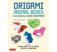 Origami Animal Boxes Kit: Cute Paper Models with Secret Compartments! (14 Animal Origami Models + 48 Folding Sheets)