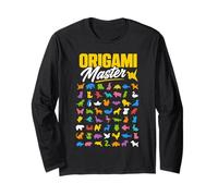 Origami Animal Folding Long Sleeve T-Shirt