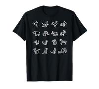 ORIGAMI ANIMALS Animal Set Japanese Paper Art Meme T-Shirt