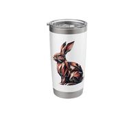 Origami Art Bunny Rabbit Bunnies Rabbits Stainless Steel Insulated Tumbler