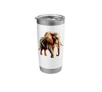Origami Art Elephant Elephants Stainless Steel Insulated Tumbler