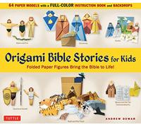 Origami Bible Stories for Kids Kit: Paper Figures and 9 Stories Bring the Bible to Life! [Everything you need is in this box! Full-color book with easy instructions, plus 64 patterned folding sheets]