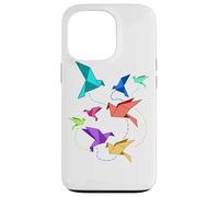 Origami Birds Kirigami Paper Crane Folding Case for iPhone 13 Pro