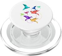 Origami Birds Kirigami Paper Crane Folding PopSockets PopGrip for MagSafe