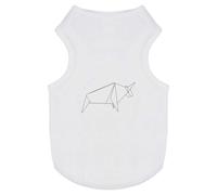 'Origami Bull' Pet Dog/Cat T-Shirt (PT00142372)